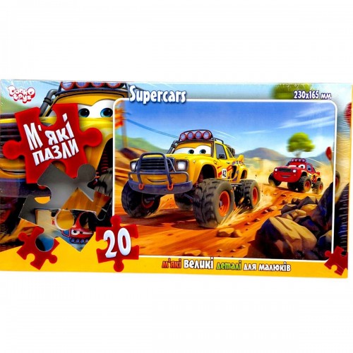 ДИТЯЧІ МʼЯКІ ПАЗЛИ 20 ЕЛЕМЕНТІВ (ДЖИПИ) (Dankotoys)