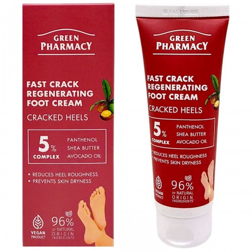 Крем-гель для ніг "Green Pharmacy" 75 мл, регенеруючий, швидкодіючий проти тріщин (Green Pharmacy)