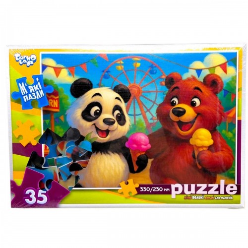 МʼЯКІ ПАЗЛИ 35 ЕЛЕМЕНТІВ (ВЕДМЕДІ В ПАРКУ) (Dankotoys)