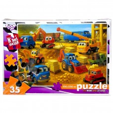 МʼЯКІ ПАЗЛИ 35 ЕЛЕМЕНТІВ (БУДІВЕЛЬНА ТЕХНІКА)