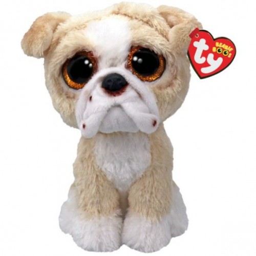 Дитяча іграшка м’яконабивна "Beanie Booʼs. АНГЛІЙСЬКИЙ БУЛЬДОГ POOCH" 15 см (TY)