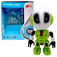 Металевий індуктивний робот, світло, звук (САЛАТОВИЙ)