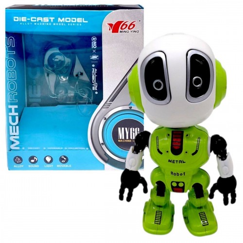 Металлический индуктивный робот, свет, звук (Салатовый) (MING YING)
