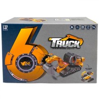 Металевий трактор з набором ковшів (7х12х17см)