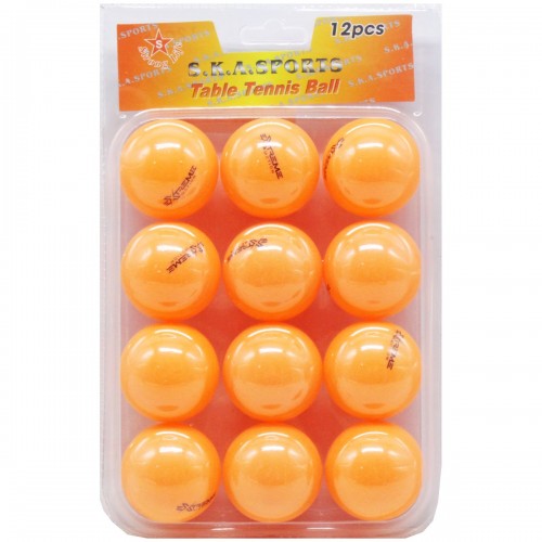 Мячики для настольного тенниса, 12 шт, микс цветов (MiC)