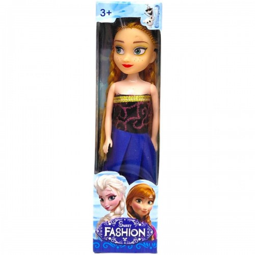 Лялька в стилі казкової принцеси "FROZEN" (СИНІЙ) (MiC)