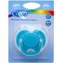 Пустышка силиконовая круглая (от 6 до 12 мес) (БИРЮЗОВАЯ) (Lindo)