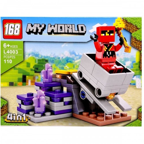 Конструктор "MINECRAFT" 168 элементов (ВИД 1) (168)