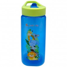 Поилка со сложным носиком и силиконовой соломкой 420 мл (СИНЯЯ)