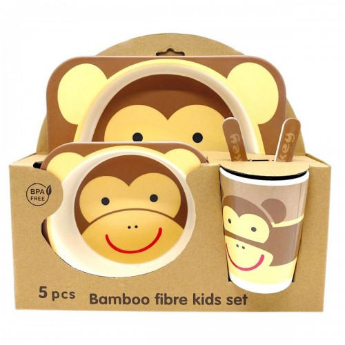 Набір дитячого бамбукового посуду (МАВПА) (Lindo)