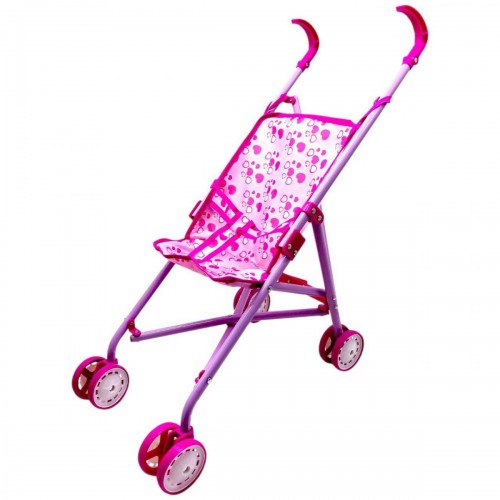 Коляска-трость "Сердечка" (Розовая) (MiC)