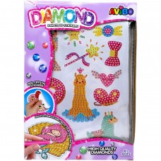 Алмазні стікери (стікери із клейкими основами, кілька пачок алмазів, посудина, стилус, квадратик воску) в коробці