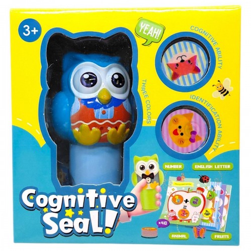 Набір печаток "СОВА" в коробці (БЛАКИТНИЙ) (MiC)