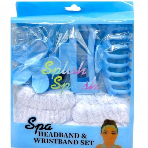 Подарунковий набір "Spa Headband &Wristband Set" блакитний (MiC)