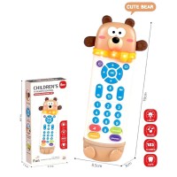 Детский интерактивный пульт (звуки, озвучивание цифр на английском, испанском и французском языках, подсветка, в коробке)