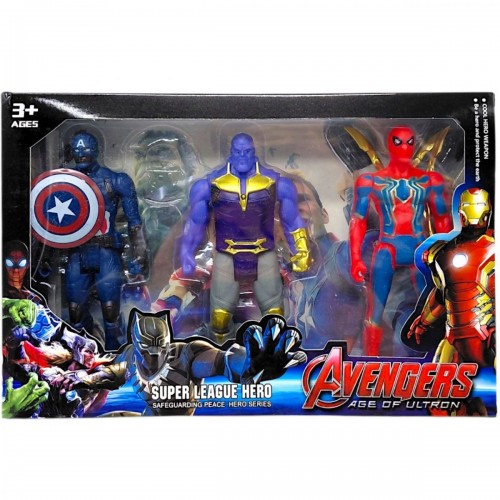 Набір героїв MARVEL 6625 A 3шт.в коробці (ВИД 2) (MiC)