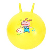 М`яч для фітнесу діаметр 27 см, висота з вушками 40 см, у пакеті (ЖОВТИЙ)