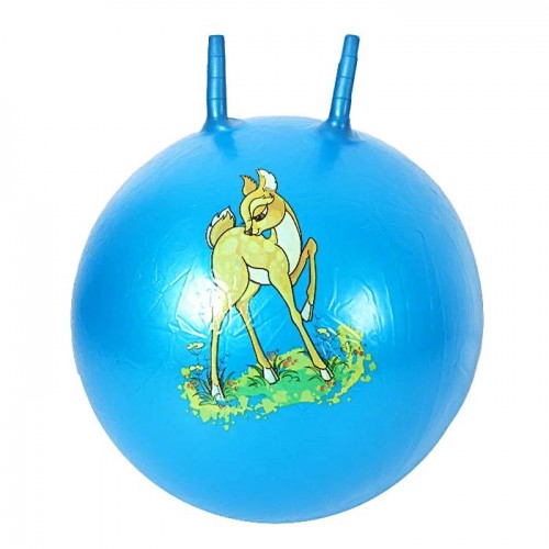 М`яч для фітнесу діаметр 27 см, висота з вушками 40 см, у пакеті (СИНІЙ) (MiC)