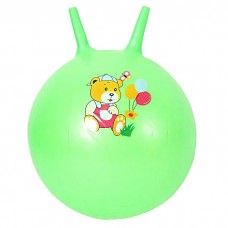 М'яч для фітнесу діаметр 35 см, висота з вушками 40 см, у пакеті (ЗЕЛЕНИЙ)