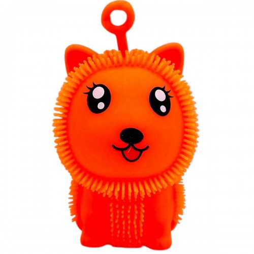 Сяючий силіконовий їжачок "Вушка" 10,5 см (ПОМАРАНЧЕВИЙ) (MiC)