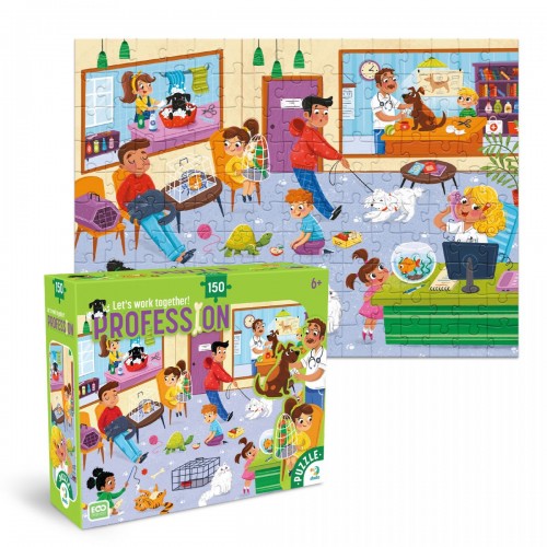 Пазл «Професії. Ветеринар» 150 елементів (Dodo)