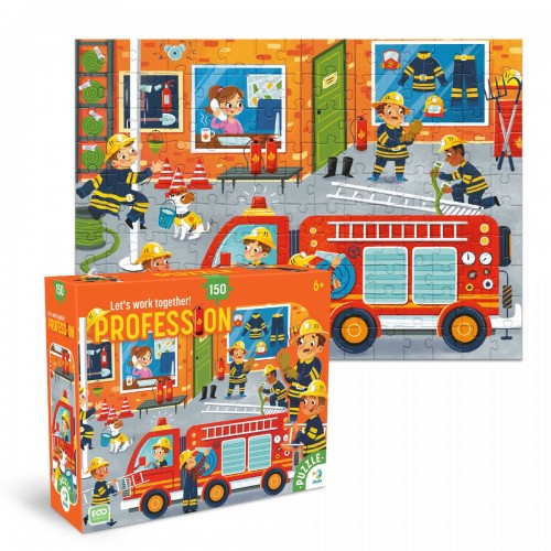 Пазл «Професії. Пожежник» (Dodo)