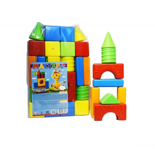 Детский конструктор "Мастерок" на 15 деталей (Colorplast)