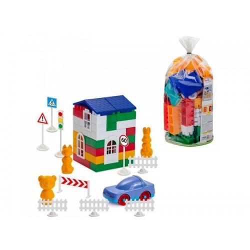 Конструктор "Лідер" №2, 80 деталей (Colorplast)