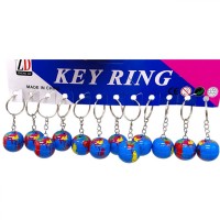 Брелок Глобус, металлический, 6,5 см (12 шт)