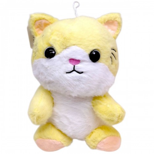 Мʼяка іграшка "Котик" 20 см (ЖОВТИЙ) (MiC)