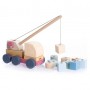 Машинка "Авто-кран" 2/Wooden toy "Crane truck" 2 (Cubika)