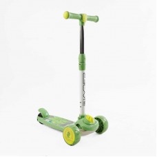 Самокат триколісний Skyper колеса PU 108х44мм зі світлом, музика та підсвічування платформи, кермо знімне