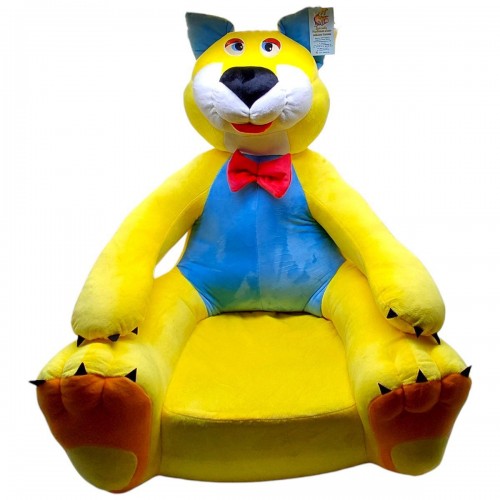 Мʼяке дитяче крісло "Котик" 70 х 60 х 60 см (ЖОВТИЙ) (Nikopol)