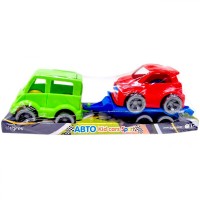 Набор авто Kid cars Sport (автобус зелёный + машинка красная)