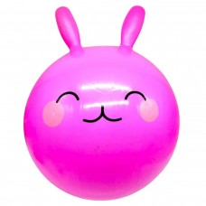 М`яч для фітнесу, діаметр 43 см, висота з вушками 53 см, у пакеті (РОЖЕВИЙ)