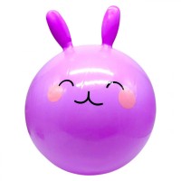 Мяч для фитнеса, диаметр 43 см, высота с ушками 53 см, в пакете (Фиолетовый)