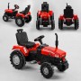 Трактор з педалями ВЕЛИКИЙ Pilsan, колір ЧЕРВОНИЙ, прогумовані колеса, сидіння, що регулюється, клаксон на кермі (Pilsan)