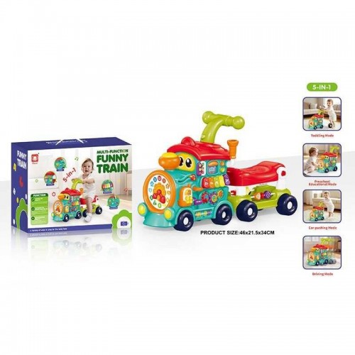 Ходунки-каталка 5в1, подсветка, пианино, ноты, названия цветов, пальчиковые игры, мелодии, песни, озвуч. англ. язык, сортер, пискавка,в коробке (МІС)