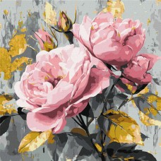 Картина по номерам с красками металлик 