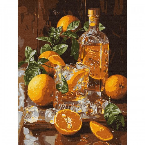 Картина по номерам "Апельсиновый вечер" 30х40 см (Ідейка)