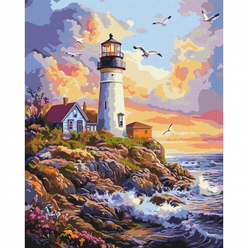 Картина по номерам "Приморское спокойствие" 40х50 см (Ідейка)