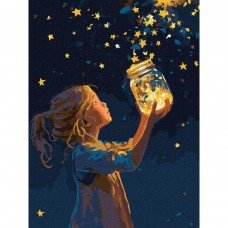 Картина по номерах з фарбами металік 