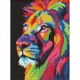 Алмазна мозаїка "Яскравий лев" 30х40 см (Ідейка)