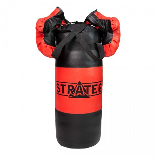 Боксерський набір, червоно-чорний великий (55х21 см) (Strateg)
