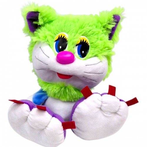 Мʼяка іграшка "Коротишка кіт", 14х20х24 (ЗЕЛЕНИЙ) (Nikopol)