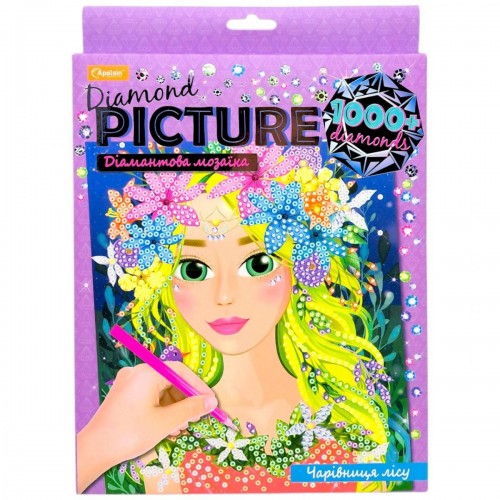 Алмазная мозаика "Diamond Picture: Волшебница леса" (20х20) (Апельсин)