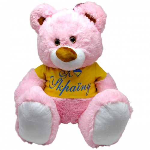 Мʼяка іграшка Ведмідь Буркотун висота 80 см (за стандартом 110 см) РОЖЕВИЙ (Nikopol)