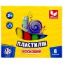 Пластилін круглий 6 кольорів (школярик)