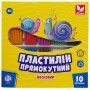 Пластилін прямокутний 10 кольорів (школярик)