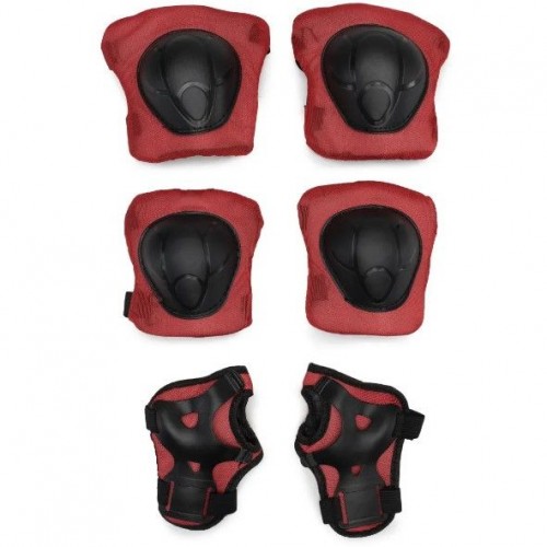 Набiр захисту наколінники, налокітники, в сітці (ЧЕРВОНИЙ) (MiC)